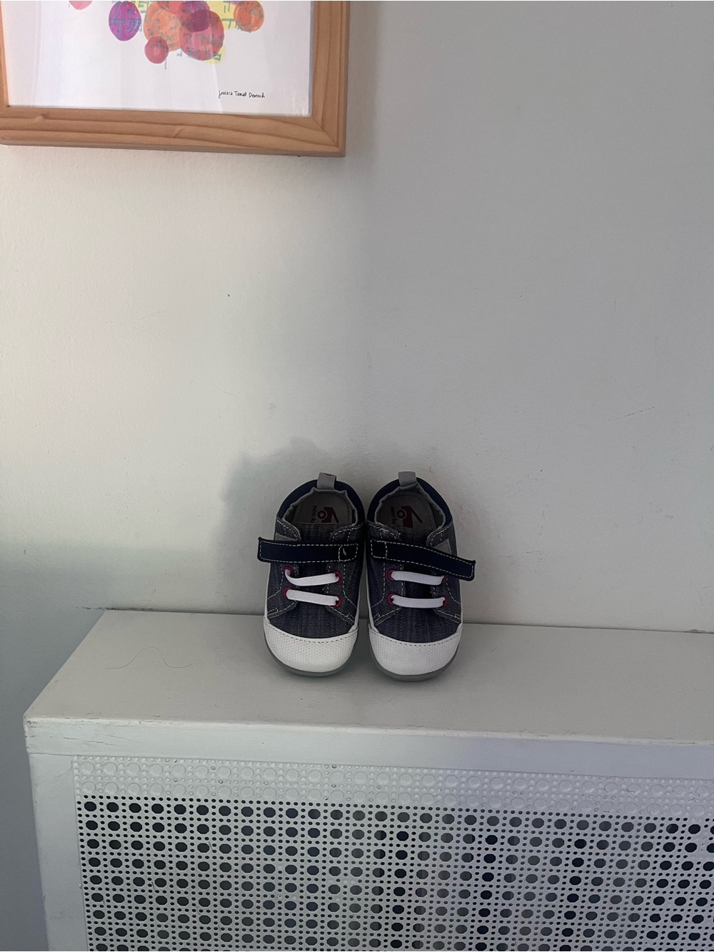 See Kai Run Navy and White Kids Sneakers size 6 toddler, NWOT